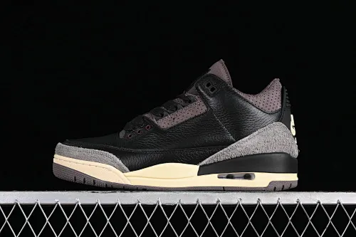 All categories Air Jordan Jordan series basketball shoes Air Jordan 3 A Ma Maniere x Air Jordan 3 Retro "Black" AJ3 Joe 3 joint model FZ4811-001